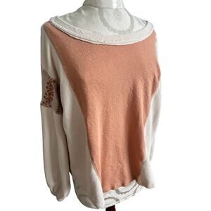 By Together Women’s Boho Colorblock Pullover Small